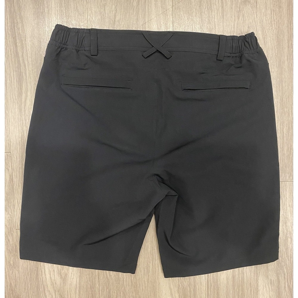 Mack Weldon Shorts Mens Medium Black Performance Zip Pockets Stretch M - Picture 2 of 7